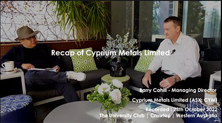 Coffee With Samso – Recap of Cyprium Metals Limited
