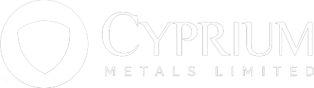 Cyprium Metals Limited's White Logo